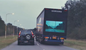 El camión seguro de Samsung puede evitar muchos accidentes en las carreteras