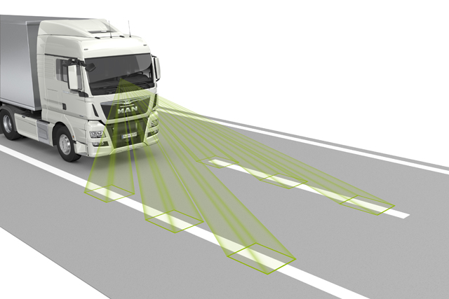 El sistema LGS se adapta al camión y a las condiciones de la carretera.