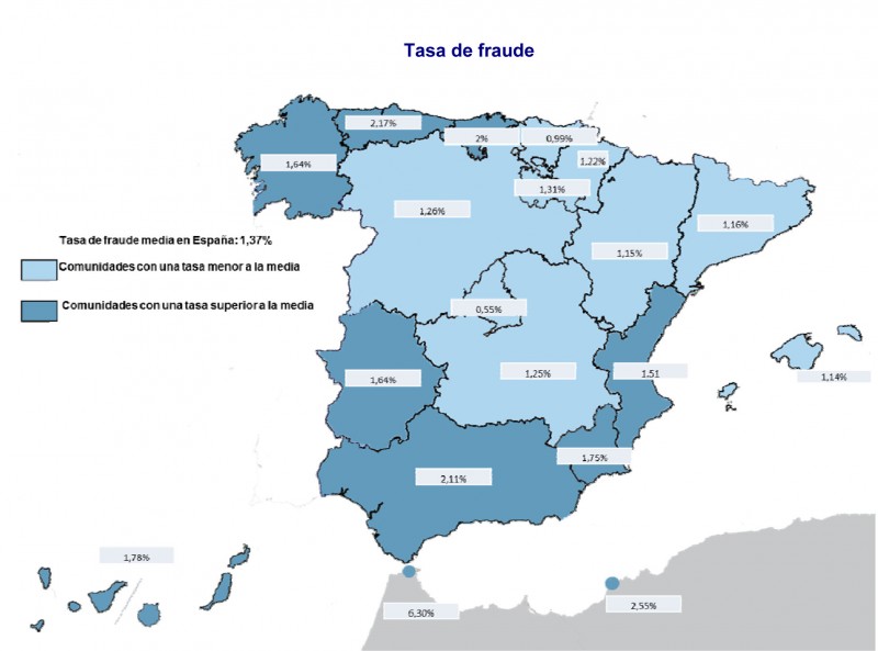 AXA Seguros ha elaborado el III Mapa del Fraude en España