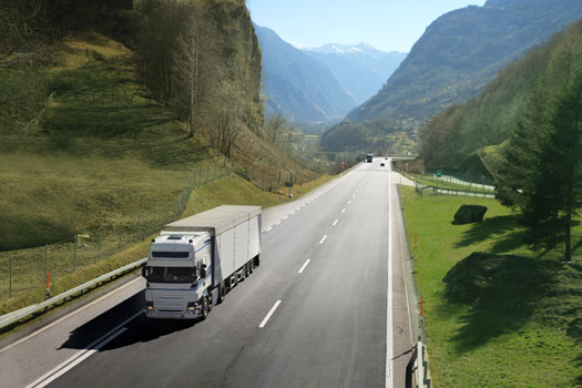 transporte por carretera en camiones