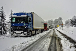 Conducir un camion en invierno